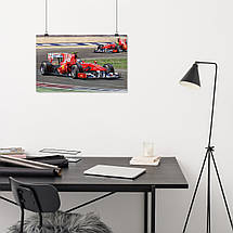 Плакат "Формула-1, Феррарі, арт, Formula One, F1, Ferrari", 38×60см, фото 4