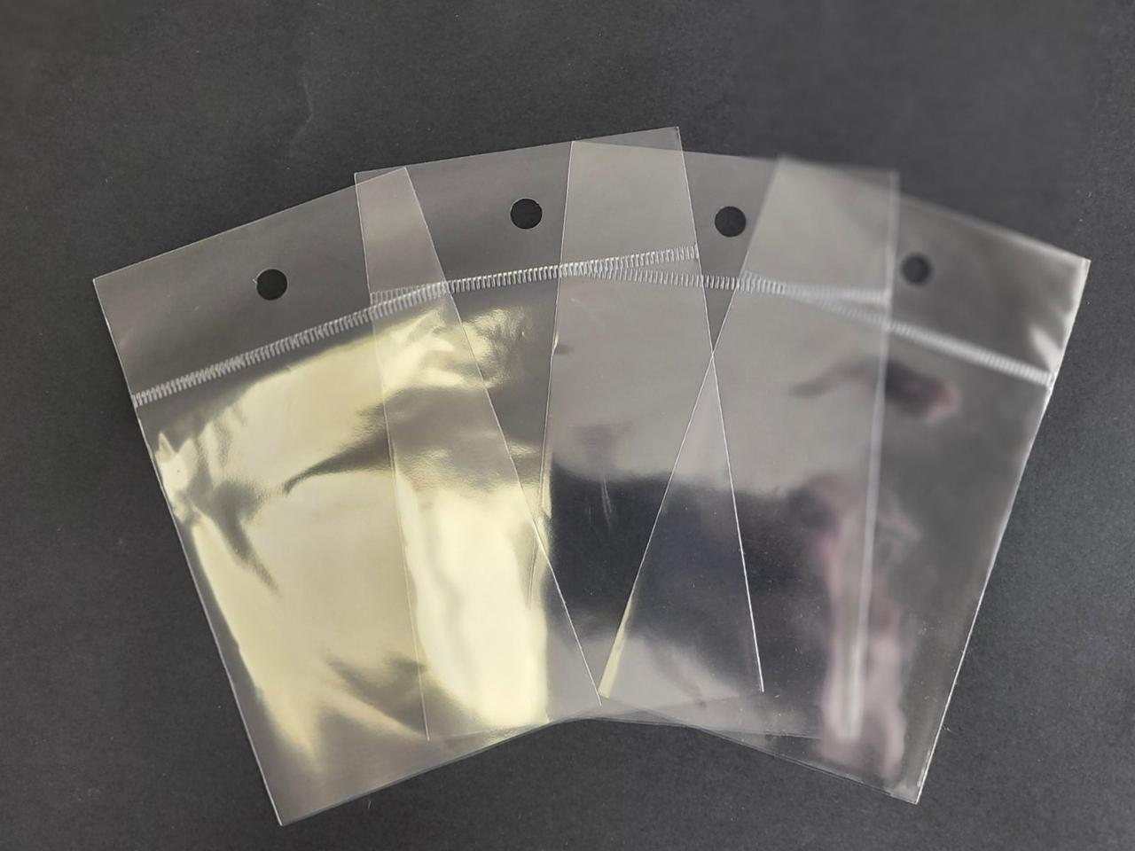 Поліпропіленові БОПП пакети 80 х 100 з єврослотом без клапана (1000 шт.)