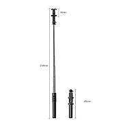 Трипод для телефона з блютуз пультом UGREEN LP586 Selfie Stick 1596мм монопод з триногою штатив для камери з різьбою 1/4 (чорний), фото 9