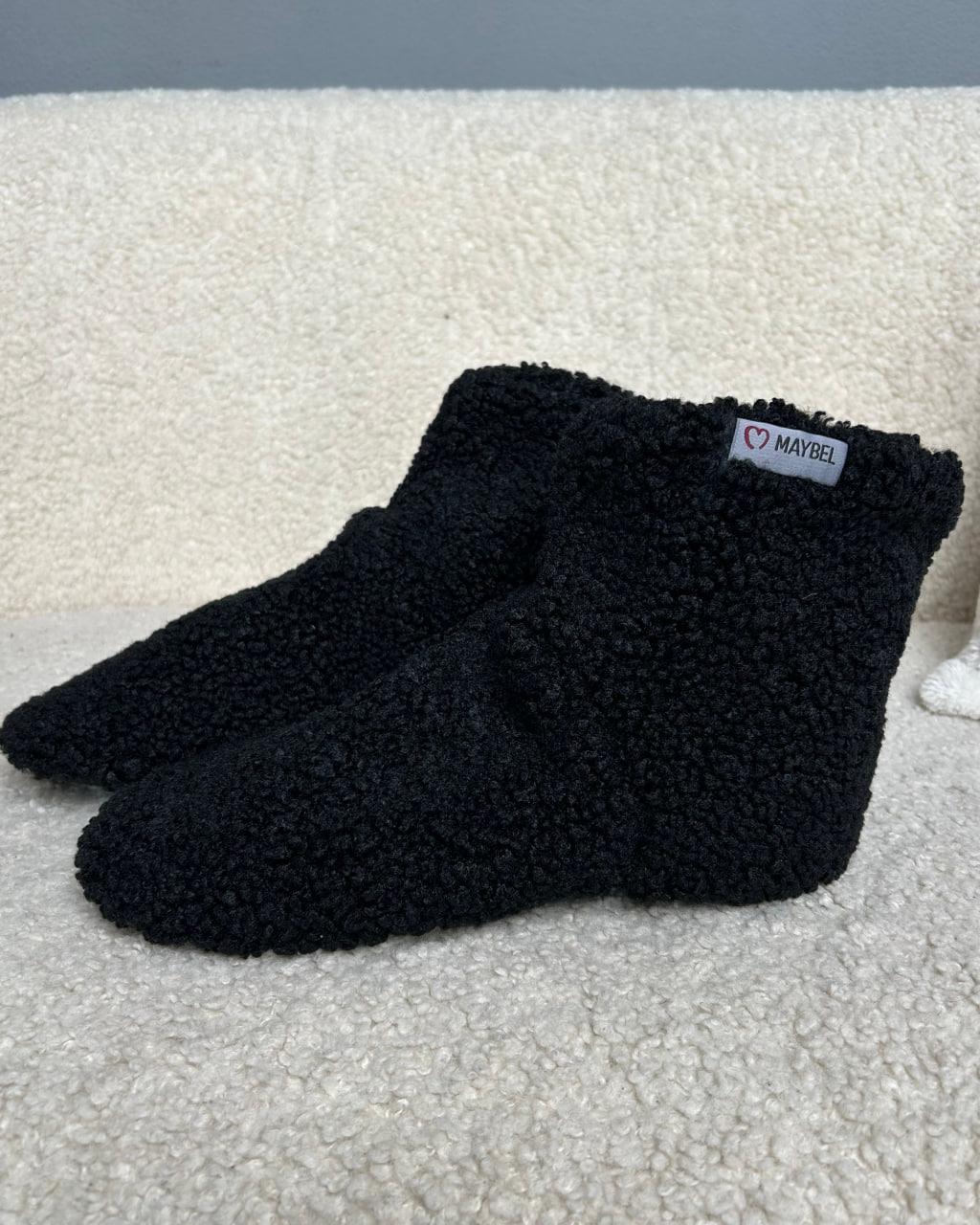 Капці-чобітки домашні тедді Чорний, фото 1