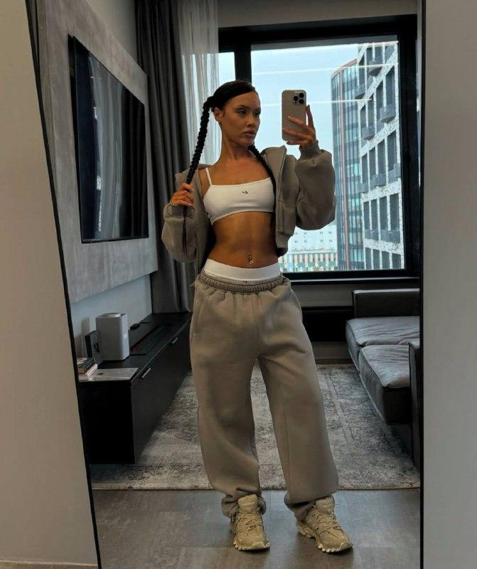 Жіночий спортивний костюм; Кольори: - сірий меланж, бетон (св сірий однотонн),чорний ; Розміри: 42-46; 48-50 ;, фото 1