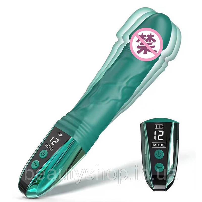 Вібратор Caesar YQ-022 — інтелектуальний фалоімітатор з LED-дисплеєм і стимуляцією точки G та клітора, фото 1