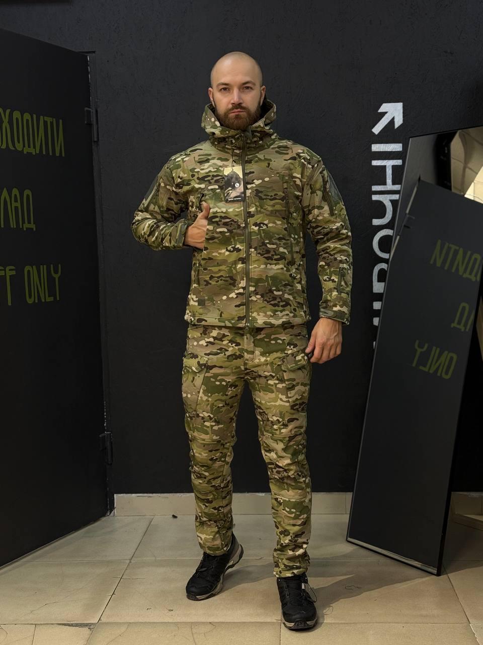 Костюм Софтшел Мультикам на флісі 3XL (54)