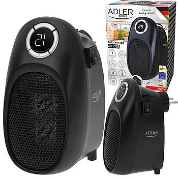 Керамічний тепловентилятор Adler AD 7726 — 1500 Вт, LCD, таймер