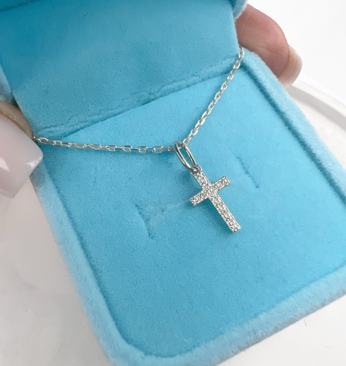 Срібне Кольє з Хрестиком, фото 1