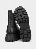 Дитячі підліткові утеплені шкіряні ортопедичні черевики на липучках 40 р, фото 4