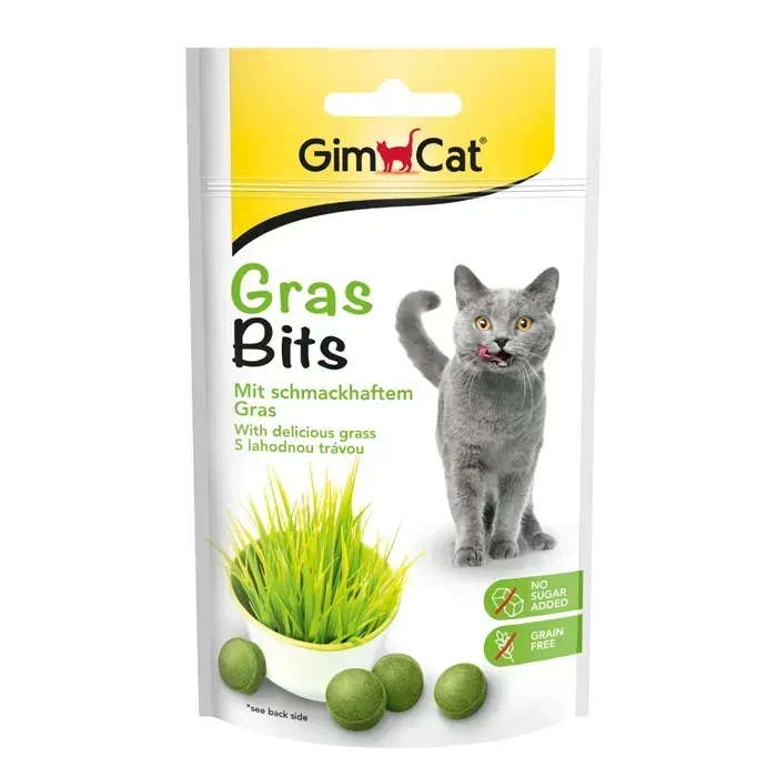GimCat Gras Bits ласощі для котів 40 г - трава