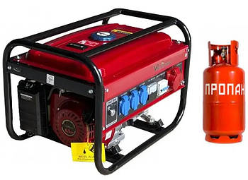 Оригінал 2,5 кВт Walter Stahl генератор 3-фазний бензиновий + газ