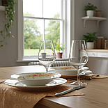 Столовий сервіз порцеляновий на 6 персон Sakura Sunflower, 27 предметів, фото 3