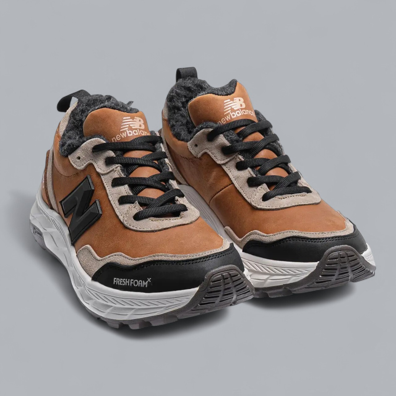 Зимові чоловічі шкіряні черевики, кросівки руді утеплені з натуральної шкіри на хутрі на зиму для чоловіків, розмір 40-45, фото 1