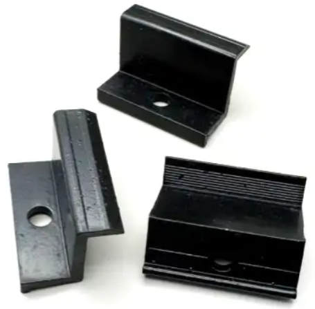 Притиск кінцевий 30 мм для сонячних панелей (ширина 50 мм ) чорний, фото 1