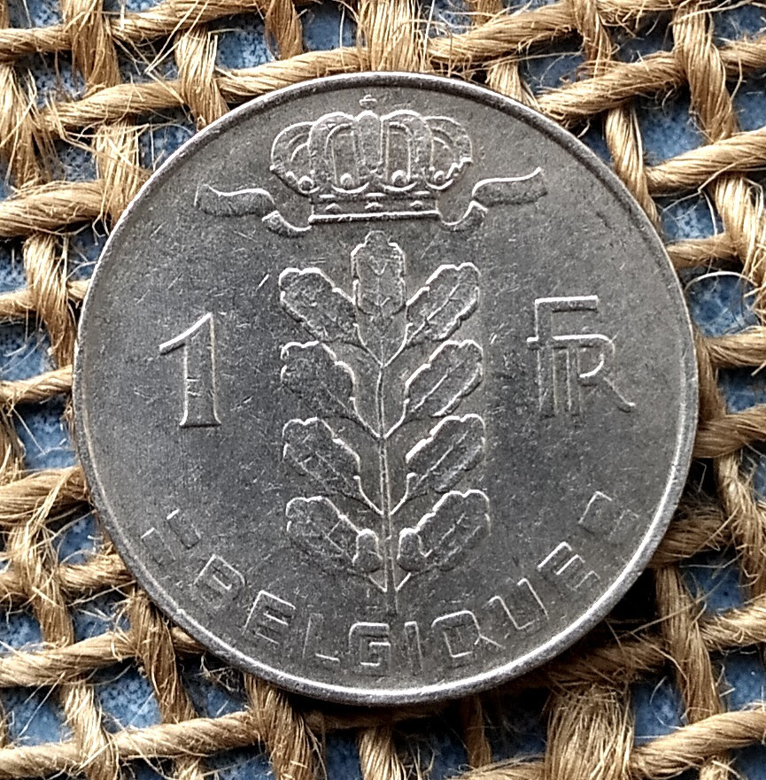 1 франк 1975 року. Бельгiя, фото 1