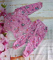 Детская тёплая пижама для девочки 86-122 см
