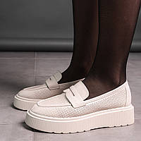 Броги жіночі Fashion Charlie 3568 37 розмір 24 см Бежевий florentia