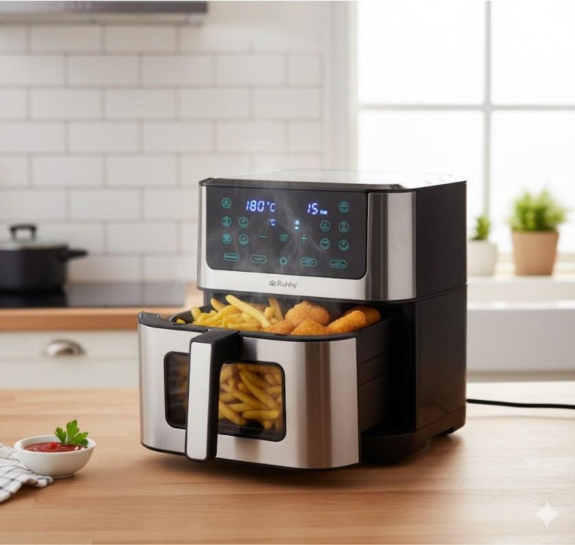 Аерофритюрниця Ruhhy XXL 8л, 1800Вт, 10 програм 25512, фото 1