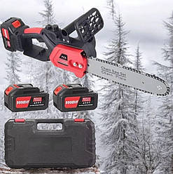 Акумуляторна ланцюгова пилка 36V 6Ah з шиною 30 см, 2 акумулятора