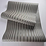 Шпалери вінілові на флізеліні 0.53 × 10.05 м Marburg 55733, болотно-коричневі — для спальні, вітальні, кабінету, фото 4