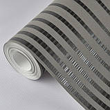 Шпалери вінілові на флізеліні 0.53 × 10.05 м Marburg 55733, болотно-коричневі — для спальні, вітальні, кабінету, фото 5