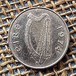 10 пенсов 1974 року. Iрландiя, фото 2