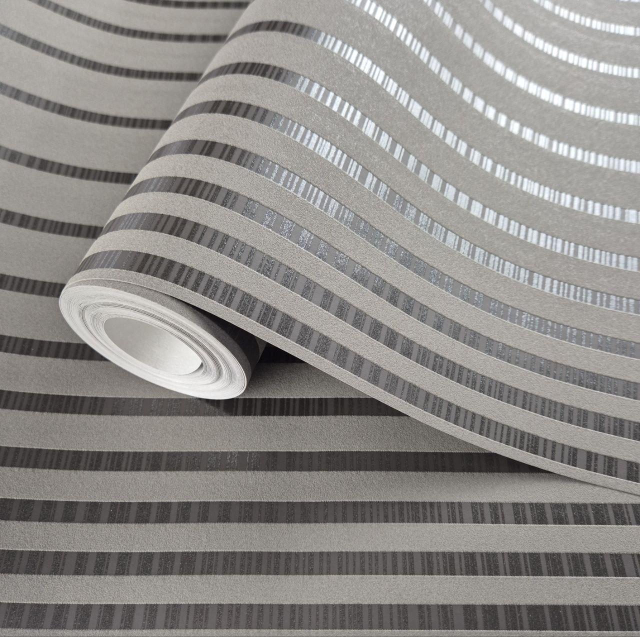 Шпалери вінілові на флізеліні 0.53 × 10.05 м Marburg 55733, болотно-коричневі — для спальні, вітальні, кабінету, фото 1