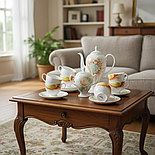 Чайний сервіз порцеляновий Sakura Sunflower, 14 од на 6 персон, фото 2