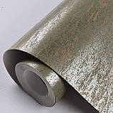 Шпалери флізелінові 0.53 × 10.05 м Marburg 55735, хакі — для спальні, вітальні, кабінету, фото 4