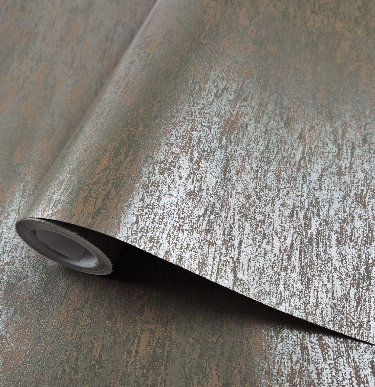 Шпалери флізелінові 0.53 × 10.05 м Marburg 55735, хакі — для спальні, вітальні, кабінету, фото 1