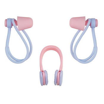 Набір для плавання беруші та затискач для носа Sainteve SY-9506 силікон (в кейсі) Рожевий