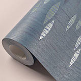 Шпалери вінілові на флізеліні 0.53 × 10.05 м Marburg 55725, сині — для спальні, вітальні, коридору, фото 3