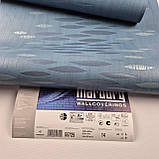 Шпалери вінілові на флізеліні 0.53 × 10.05 м Marburg 55725, сині — для спальні, вітальні, коридору, фото 6