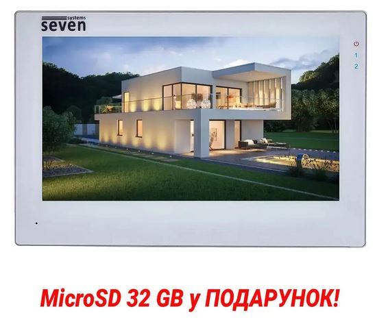 Відеодомофон 7" SEVEN DP-7578FHDW - IPS White, фото 1