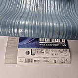 Шпалери вінілові на флізеліні 0.53 × 10.05 м Marburg 55720, темно-блакитні — для спальні, вітальні, коридору, фото 6