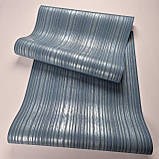 Шпалери вінілові на флізеліні 0.53 × 10.05 м Marburg 55720, темно-блакитні — для спальні, вітальні, коридору, фото 4