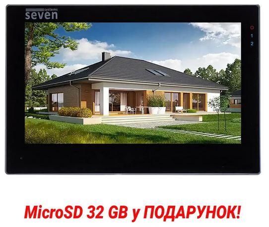 Відеодомофон 7" SEVEN DP-7578FHDW - IPS Black, фото 1