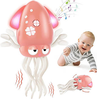 Інтерактивна іграшка Танцюючий восьминіг Dancing Octopus Toy рожева