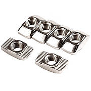 Механіка Гайка Т-подібна М4 10 шт для 6 мм паза алюмінієвого профілю 20 серії кріплення для меблів і конструкцій Польща