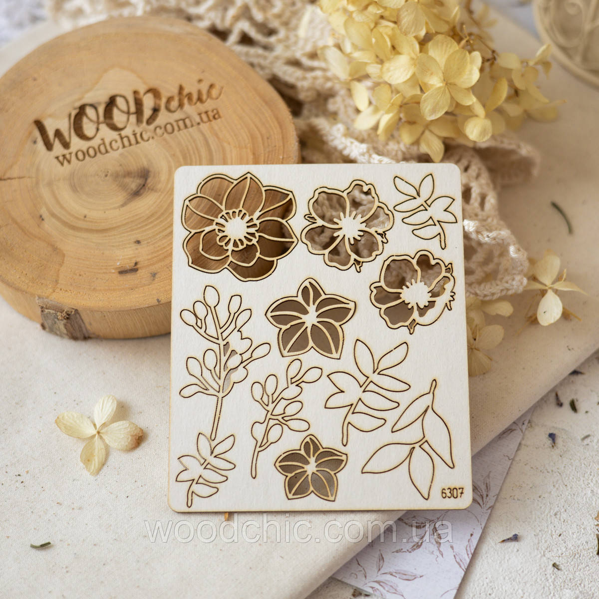 Чіпборд набір квіти, фото 1