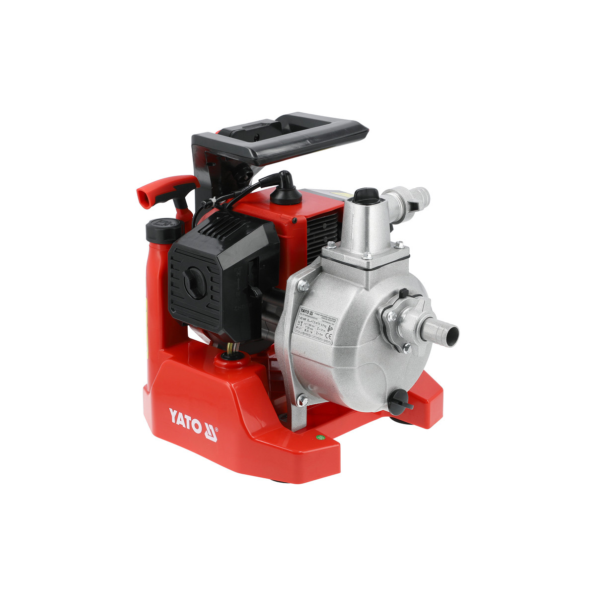 Мотопомпа 1"(1.45 кВт) продуктивність 7.5 м³/год (висота/глибина 21/8 м) Yato YT-85420, фото 1