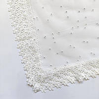 Весільна хустка "Традиція", тканина фатин + мереживо