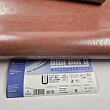 Шпалери вінілові на флізеліні 0.53 × 10.05 м Marburg 55710, бордово-цегляні — для спальні, вітальні, кабінету, фото 6