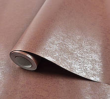 Шпалери вінілові на флізеліні 0.53 × 10.05 м Marburg 55710, бордово-цегляні — для спальні, вітальні, кабінету