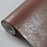 Шпалери вінілові на флізеліні 0.53 × 10.05 м Marburg 55710, бордово-цегляні — для спальні, вітальні, кабінету, фото 4