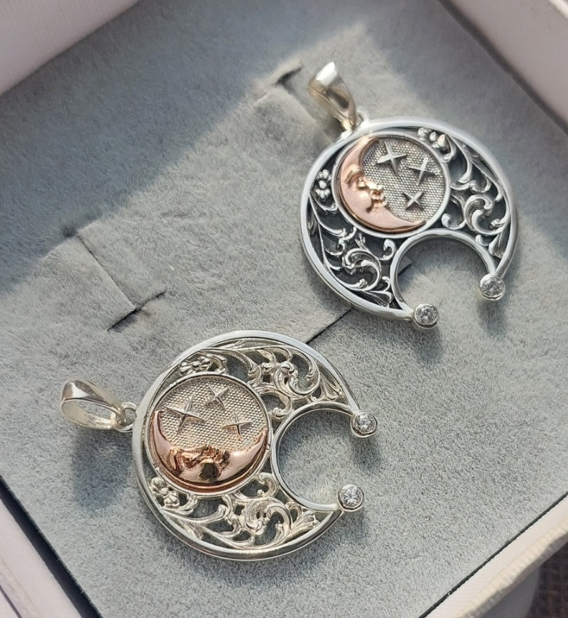 Срібний кулон Лунниця, фото 1
