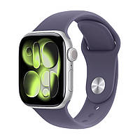 Apple Watch Series 11 GPS 42mm Aluminium Silver Case with Purple Fog Sport Band - S/M (MEU64)