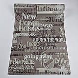 Шпалери вінілові на флізеліні 0.53 × 10.05 м Marburg 55617, кавові — для спальні, вітальні, кабінету, фото 5