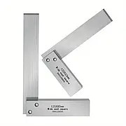 Будівництво та ремонт виробництво меблів Поверочний кутник 90° 100x63 мм слюсарний конструкційна сталь у пластиковому кейсі Польща