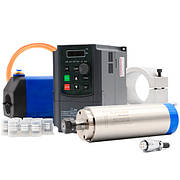 Двигуни контролери Шпиндель 2.2кВт ER20 80мм з водним охолодженням для ЧПУ набір сталь Польща