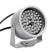 Відеоспостереження монтаж Вуличний інфрачервоний прожектор ІЧ 48 LED для камер відеоспостереження дальність 30 м Польща