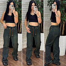 Теплі жіночі джинси на хутрі, тканина "Джинс" 50, 52, 54, 56, 58, 60 розмір 50, фото 2