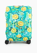 Сумки гаманці кредитниці Чохол для дорожнього чемодана розмір L (25-28") “Цитруси”створений для захисту багажу від пилу бруду